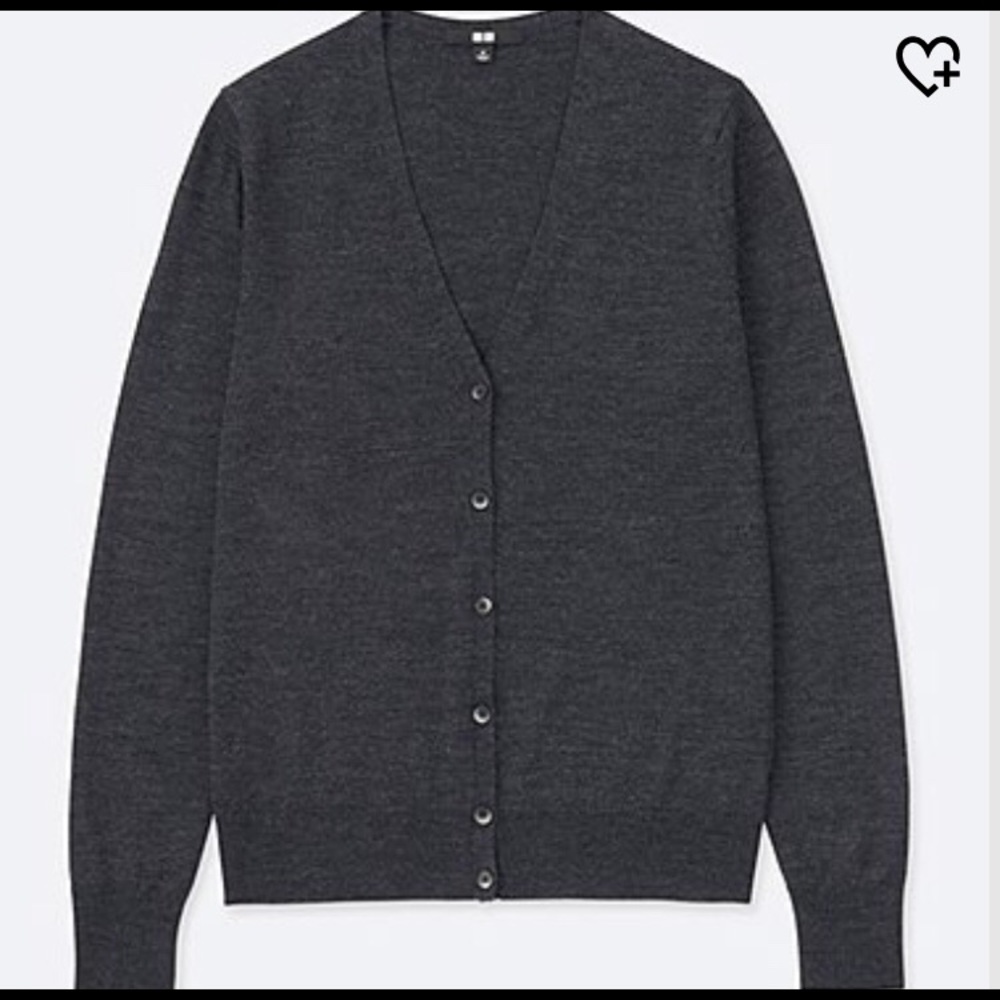 Uniqlo cardigan - charcoal grey